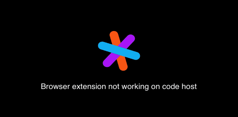 Browser extension not working on code host