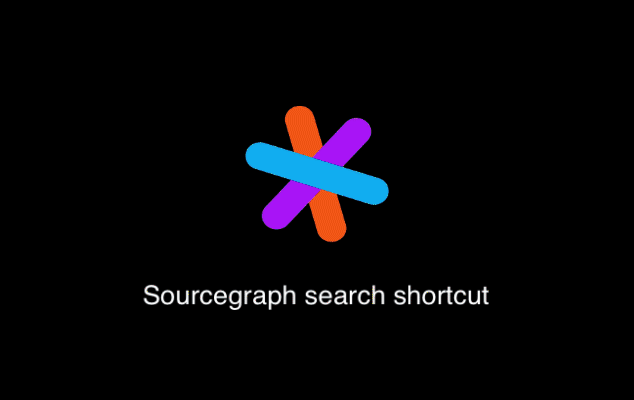 Sourcegraph search shortcut