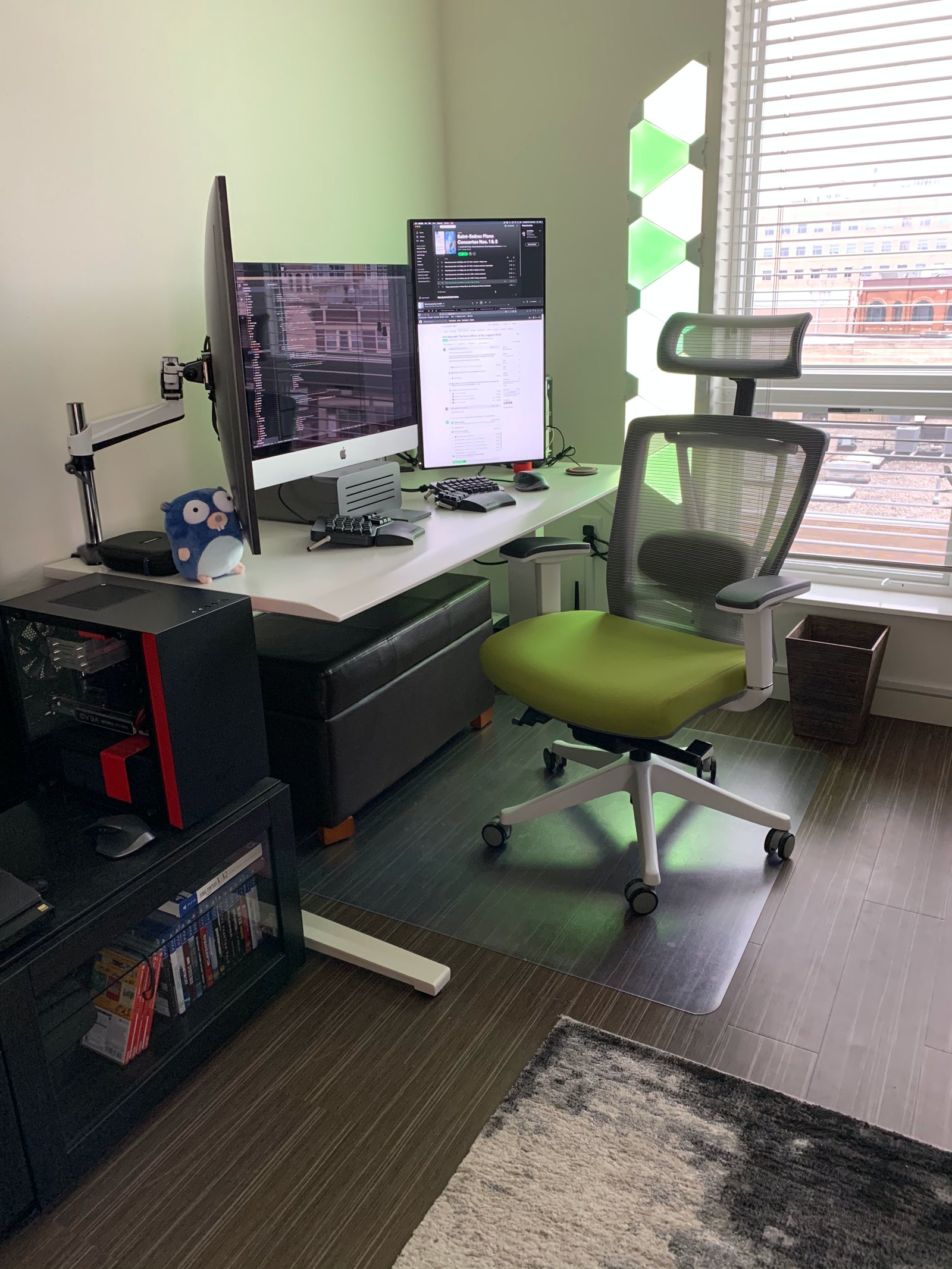 Home office setup of Eric Fritz, software engineer