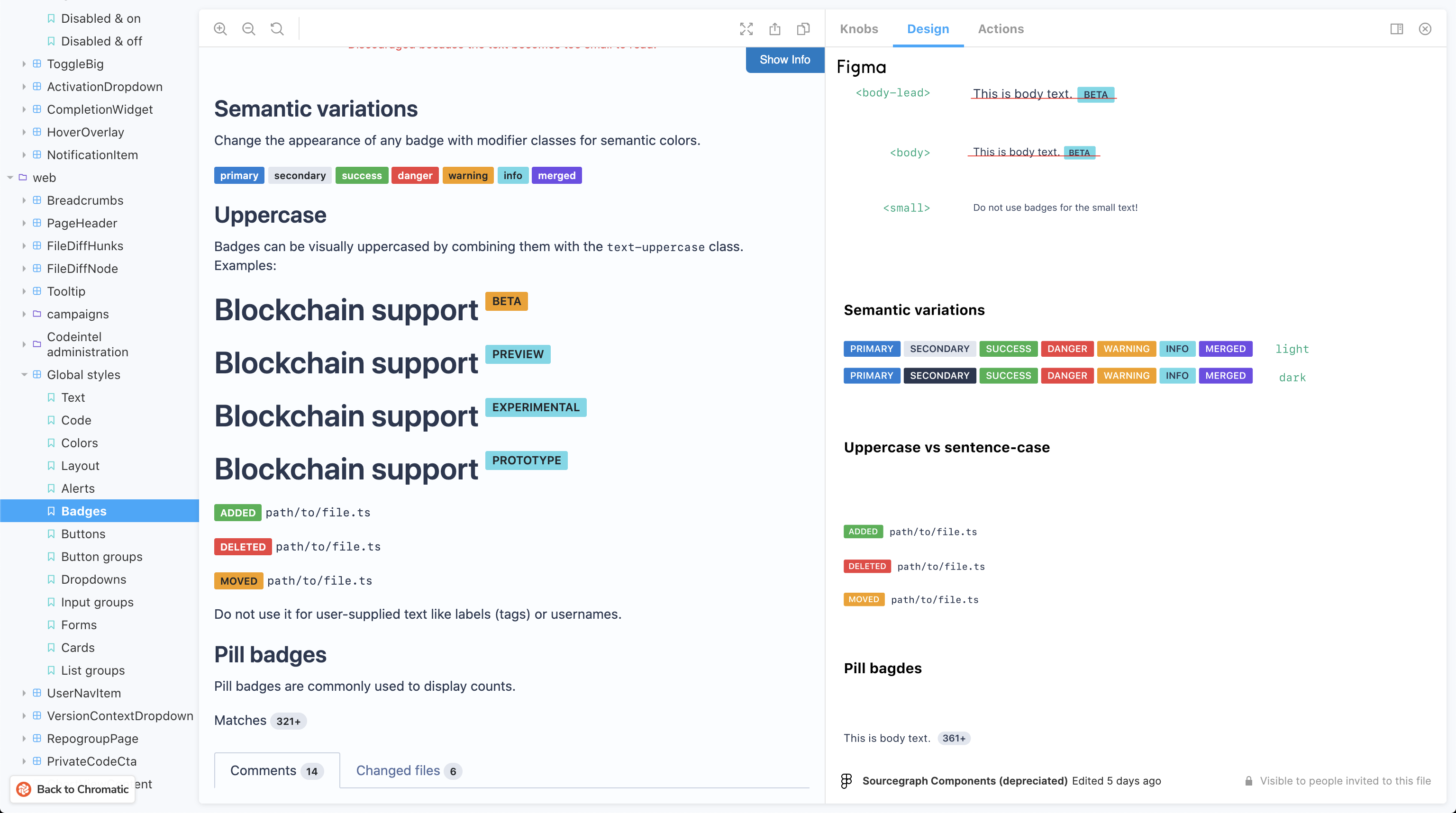 Figma design in Storybook